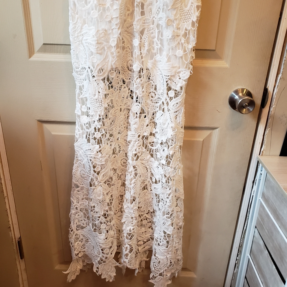 Fashion Nova Long Lace Dress - Picture 2 of 5
